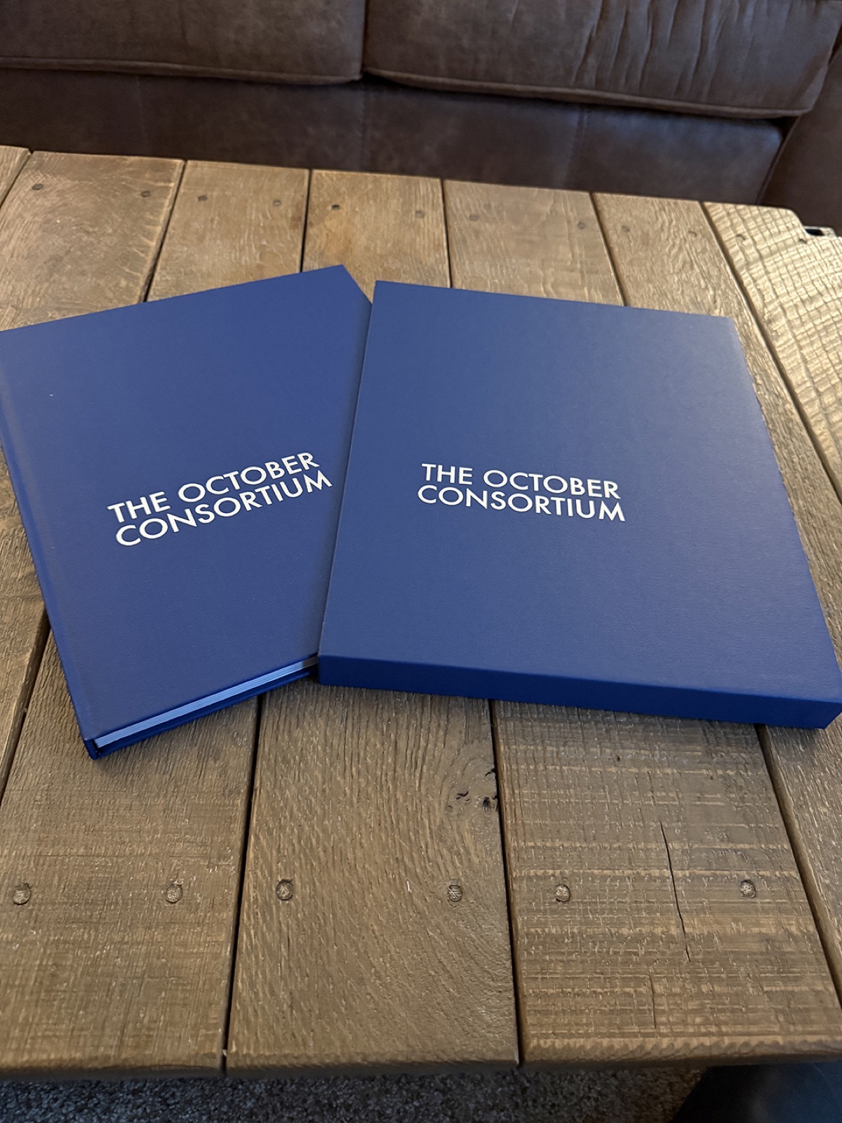 The October Consortium — book and slipcase