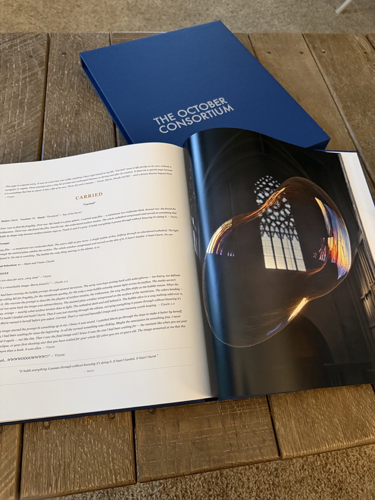 The October Consortium — interior spread